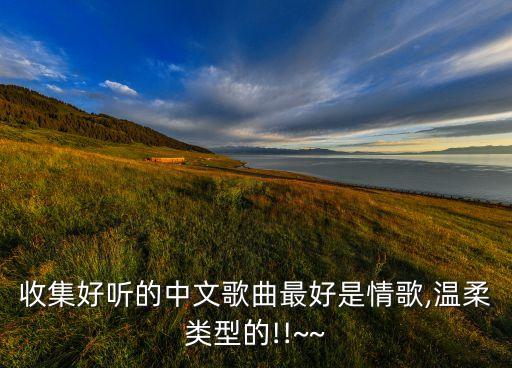 收集好听的中文歌曲最好是情歌,温柔类型的!!~~