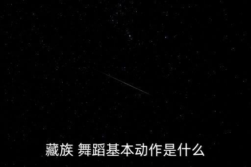 藏族 舞蹈基本动作是什么