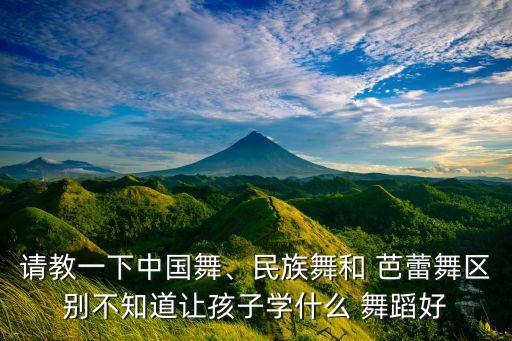 请教一下中国舞、民族舞和 芭蕾舞区别不知道让孩子学什么 舞蹈好