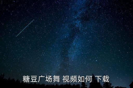 糖豆广场舞 视频如何 下载