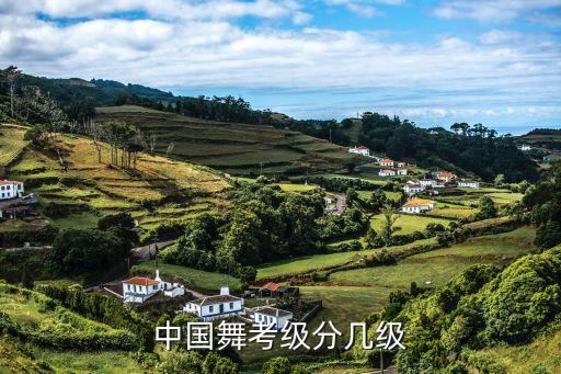 中国舞考级分几级