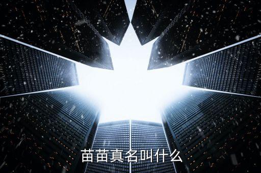  苗苗真名叫什么