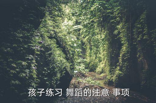  孩子练习 舞蹈的注意 事项