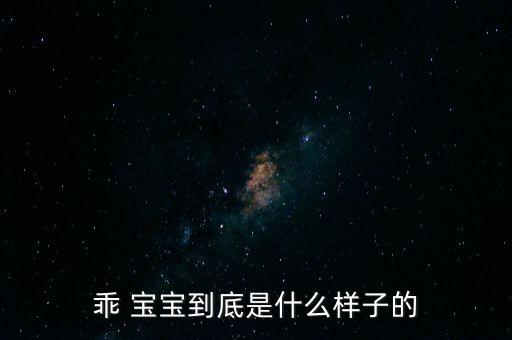 乖 宝宝到底是什么样子的
