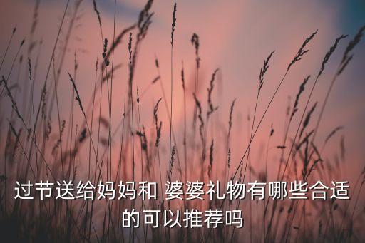 过节送给妈妈和 婆婆礼物有哪些合适的可以推荐吗