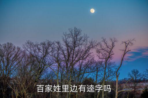 百家姓里边有逵字吗
