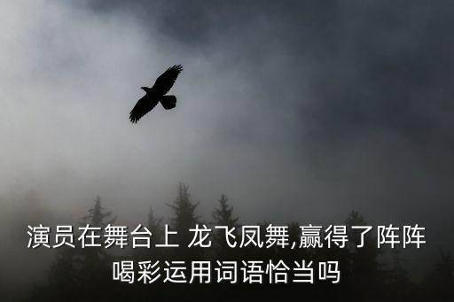 演员在舞台上 龙飞凤舞,赢得了阵阵喝彩运用词语恰当吗