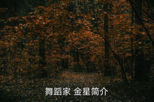 舞蹈家 金星简介