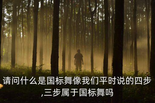 请问什么是国标舞像我们平时说的四步,三步属于国标舞吗