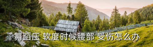  舞蹈压 软度时候腰部 受伤怎么办