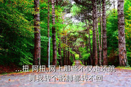 ...扭 阿扭,网上那些不仅走还跳舞我转个胳膊都转不回
