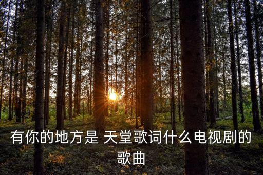 有你的地方是 天堂歌词什么电视剧的歌曲