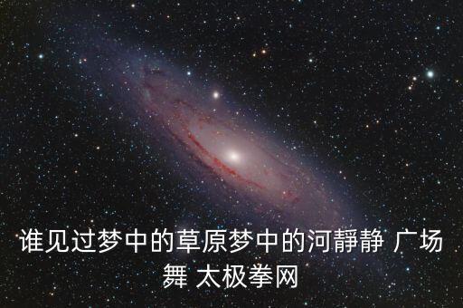 谁见过梦中的草原梦中的河靜静 广场舞 太极拳网