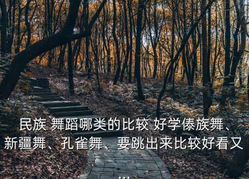 民族 舞蹈哪类的比较 好学傣族舞、新疆舞、孔雀舞、要跳出来比较好看又...