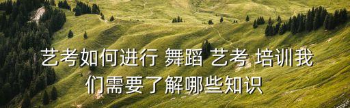 上海舞蹈艺考培训学校,舞蹈艺考培训课程介绍