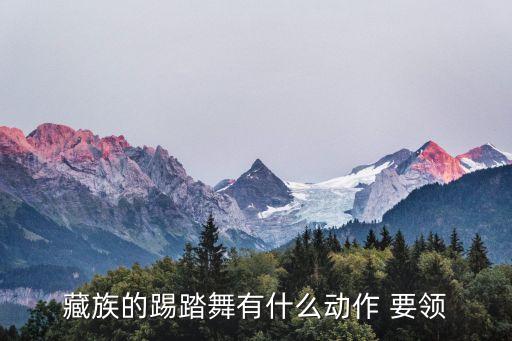 藏族的踢踏舞有什么动作 要领
