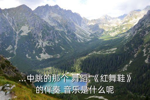 ...中跳的那个 舞蹈:《红舞鞋》的伴奏 音乐是什么呢