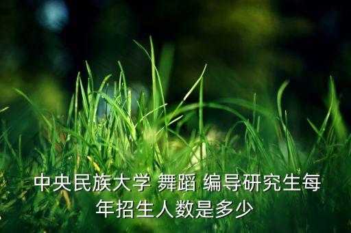 中央民族大学舞蹈编导,舞蹈表演与教育专辑