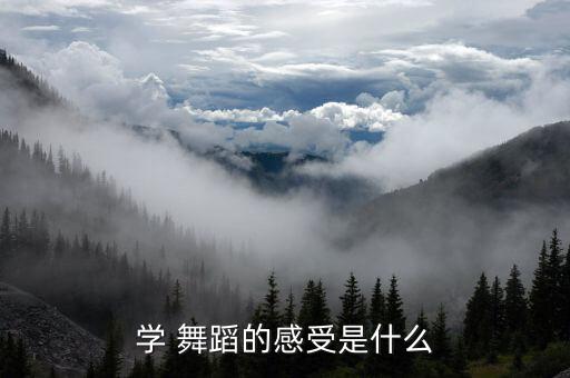 学 舞蹈的感受是什么