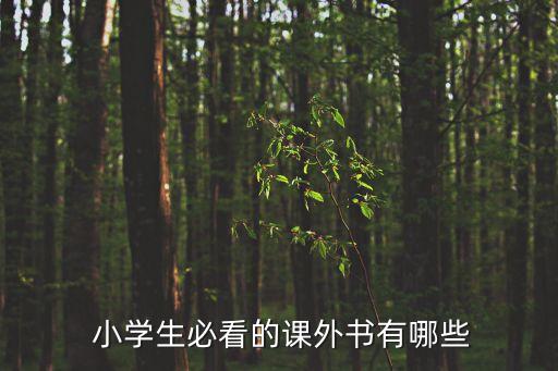  小学生必看的课外书有哪些