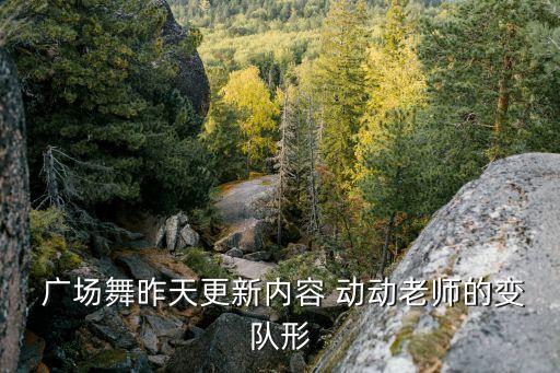  广场舞昨天更新内容 动动老师的变队形