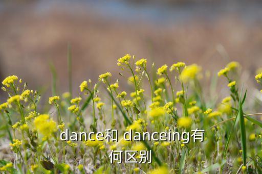  dance和 danceing有何区别