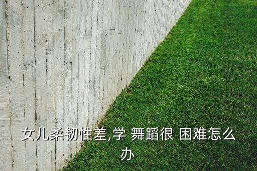 女儿柔韧性差,学 舞蹈很 困难怎么办
