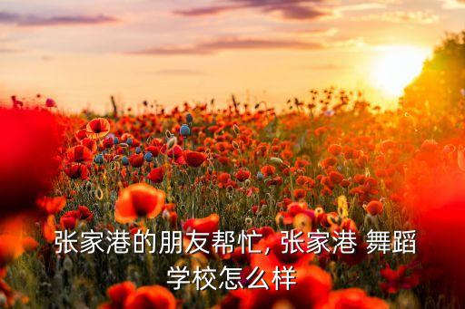  张家港的朋友帮忙, 张家港 舞蹈学校怎么样