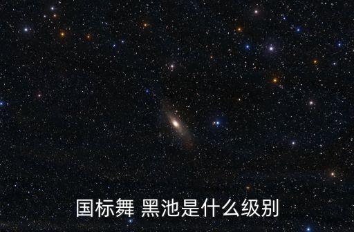 国标舞 黑池是什么级别