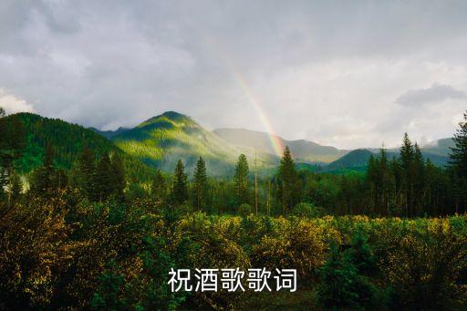 祝酒歌歌词