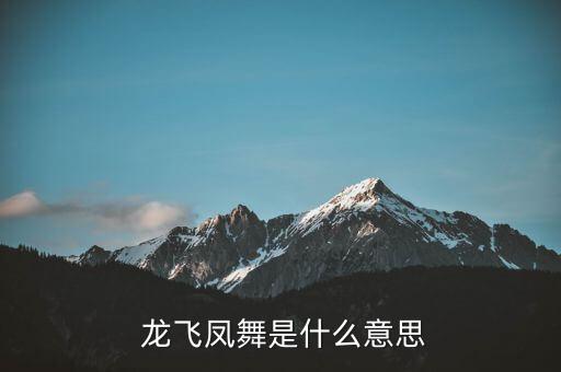 龙飞凤舞舞蹈教学视频,中国民间以龙飞凤舞为喜庆装饰图案