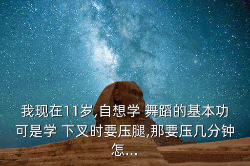 下叉舞蹈,舞蹈基础训练:向下压直到腿和腿间没有空隙