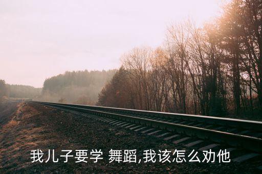 我儿子要学 舞蹈,我该怎么劝他