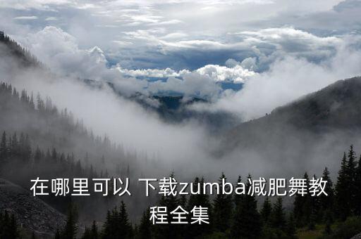 在哪里可以 下载zumba减肥舞教程全集