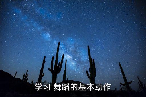 学习 舞蹈的基本动作