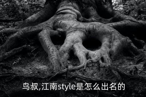 鸟叔,江南style是怎么出名的