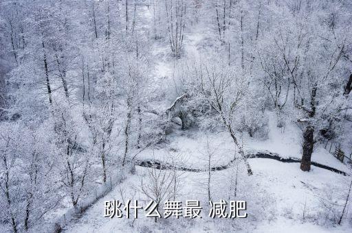 跳什么舞最 减肥