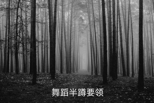  舞蹈半蹲要领