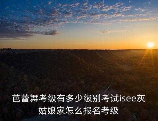 芭蕾舞考级有多少级别考试isee灰姑娘家怎么报名考级