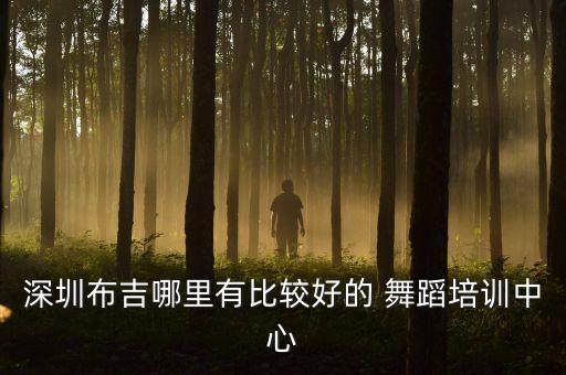 深圳布吉哪里有比较好的 舞蹈培训中心