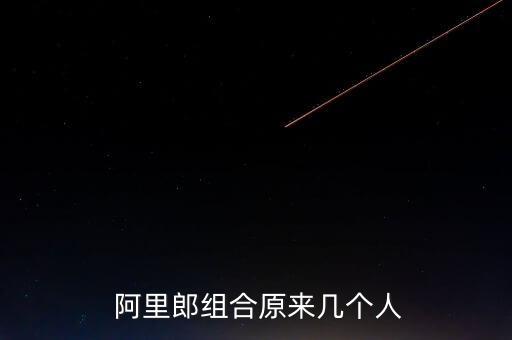  阿里郎组合原来几个人