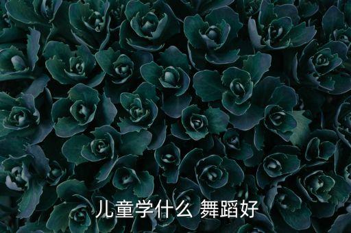  儿童学什么 舞蹈好