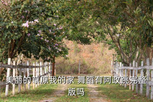 美丽的草原我的家 舞蹈有阿政跳完整版吗