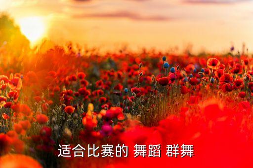 适合比赛的 舞蹈 群舞