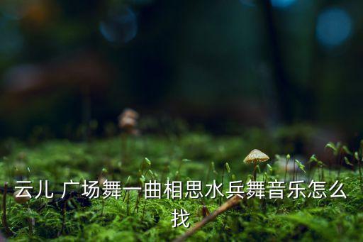 云儿 广场舞一曲相思水兵舞音乐怎么找