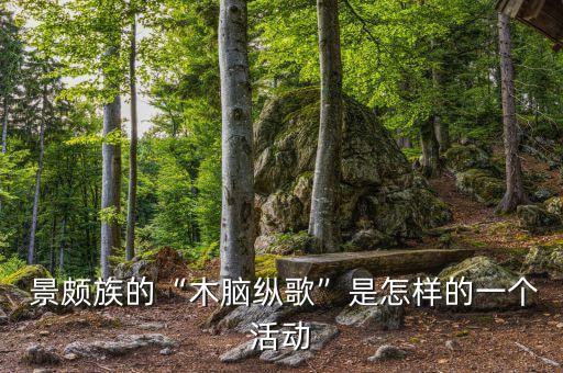 景颇族舞蹈视频整歌,花脑之歌是一种非常生动的舞蹈形式