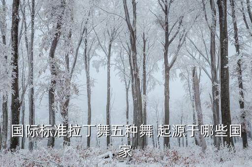 国际标准拉丁舞五种舞 起源于哪些国家