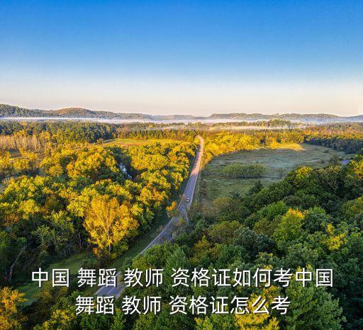 中国 舞蹈 教师 资格证如何考中国 舞蹈 教师 资格证怎么考