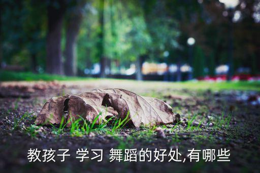 教孩子 学习 舞蹈的好处,有哪些