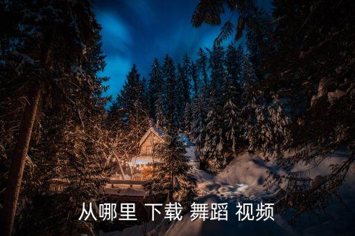 从哪里 下载 舞蹈 视频